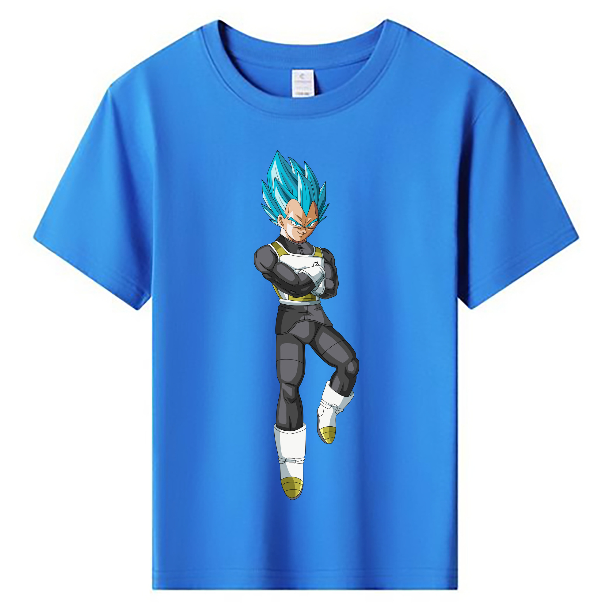 （画像用） ドラゴンボール ベジータ四世（Bejīta Yonsei）DRAGON BALL Vegeta IV 綿100％キッズTシャツ（フロントプリント）
